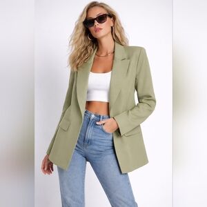 Missguided Olive Green Blazer – Size US 6 (UK 10 / EUR 38)